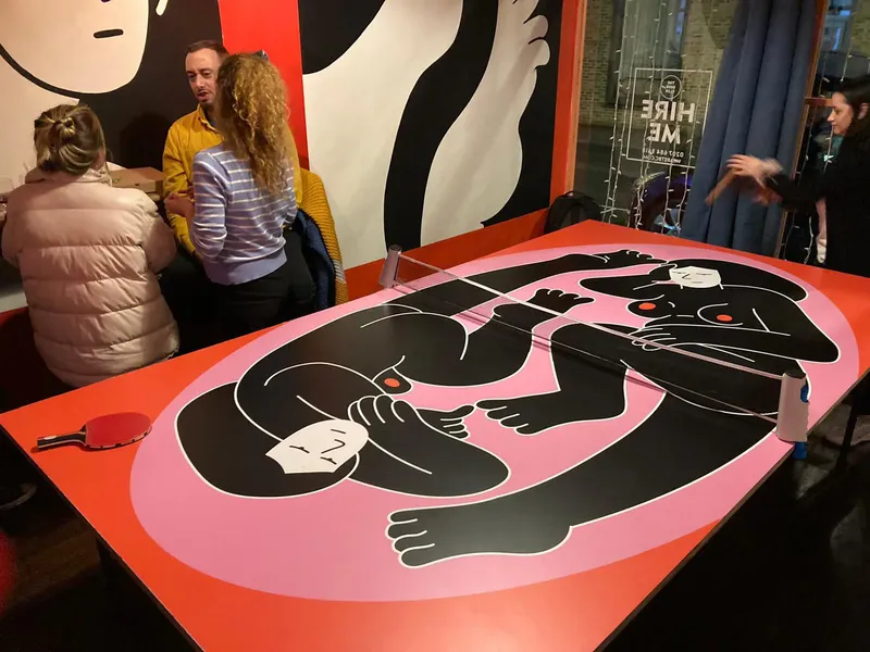 Murals, ping pong table design